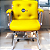Cadeira Design Office Eames Signature Interlocutor Cromada- Capa em Madeira - Amarelo - Imagem 2