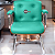 Cadeira Design Office Eames Signature Interlocutor Cromada- Capa em Madeira - Verde Água - Imagem 2