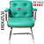 Cadeira Design Office Eames Signature Interlocutor Cromada- Capa em Madeira - Verde Água - Imagem 6