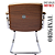 Cadeira Design Office Eames Signature Interlocutor Cromada- Capa em Madeira - Bege - Imagem 5