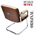Cadeira Design Office Eames Signature Interlocutor Cromada- Capa em Madeira - Bege - Imagem 4