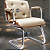 Cadeira Design Office Eames Signature Interlocutor Cromada- Capa em Madeira - Bege - Imagem 1