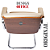 Cadeira Design Office Eames Signature Interlocutor Cromada- Capa em Madeira - Bege - Imagem 6