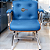 Cadeira Design Office Eames Signature Interlocutor Cromada- Capa em Madeira - Azul Bebê - Imagem 2