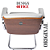 Cadeira Design Office Eames Signature Interlocutor Cromada- Capa em Madeira - Branco - Imagem 7