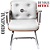 Cadeira Design Office Eames Signature Interlocutor Cromada- Capa em Madeira - Branco - Imagem 6