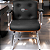 Cadeira Design Office Eames Signature Interlocutor Cromada- Capa em Madeira - Marrom Café - Imagem 2