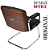 Cadeira Design Office Eames Signature Interlocutor Cromada- Capa em Madeira - Marrom Café - Imagem 5