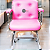Cadeira Design Office Eames Signature Interlocutor Cromada- Capa em Madeira - Rosa Claro - Imagem 2