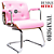 Cadeira Design Office Eames Signature Interlocutor Cromada- Capa em Madeira - Rosa Claro - Imagem 3