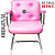 Cadeira Design Office Eames Signature Interlocutor Cromada- Capa em Madeira - Rosa Claro - Imagem 5