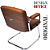 Cadeira Design Office Eames Signature Interlocutor Cromada- Capa em Madeira - Caramelo - Imagem 5