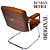 Cadeira Design Office Eames Signature Interlocutor Cromada- Capa em Madeira - Caramelo - Imagem 9