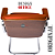Cadeira Design Office Eames Signature Interlocutor Cromada- Capa em Madeira - Caramelo - Imagem 11
