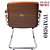 Cadeira Design Office Eames Signature Interlocutor Cromada- Capa em Madeira - Caramelo - Imagem 3