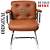 Cadeira Design Office Eames Signature Interlocutor Cromada- Capa em Madeira - Caramelo - Imagem 6