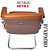 Cadeira Design Office Eames Signature Interlocutor Cromada- Capa em Madeira - Caramelo - Imagem 4