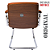 Cadeira Design Office Eames Signature Interlocutor Cromada- Capa em Madeira - Caramelo - Imagem 8