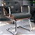 Cadeira Design Office Eames Signature Interlocutor Cromada- Capa em Madeira - Cinza Escuro - Imagem 1