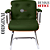 Cadeira Design Office Eames Signature Interlocutor Cromada- Capa em Madeira - Verde Escuro - Imagem 6