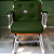 Cadeira Design Office Eames Signature Interlocutor Cromada- Capa em Madeira - Verde Escuro - Imagem 2