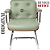 Cadeira Design Office Eames Signature Interlocutor Cromada- Capa em Madeira - Verde Limão - Imagem 6