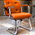 Cadeira Design Office Eames Signature Interlocutor Cromada- Capa em Madeira - Laranja - Imagem 1