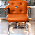 Cadeira Design Office Eames Signature Interlocutor Cromada- Capa em Madeira - Laranja - Imagem 2