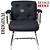 Cadeira Design Office Eames Signature Interlocutor Cromada- Capa em Madeira - Azul Marinho - Imagem 5