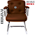 Cadeira Design Office Eames Signature Interlocutor Cromada- Capa em Madeira - Marrom - Imagem 6