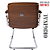 Cadeira Design Office Eames Signature Interlocutor Cromada- Capa em Madeira - Marrom - Imagem 4