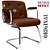 Cadeira Design Office Eames Signature Interlocutor Cromada- Capa em Madeira - Marrom - Imagem 3