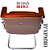 Cadeira Design Office Eames Signature Interlocutor Cromada- Capa em Madeira - Marrom - Imagem 7