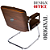Cadeira Design Office Eames Signature Interlocutor Cromada- Capa em Madeira - Marrom - Imagem 5