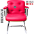 Cadeira Design Office Eames Signature Interlocutor Cromada- Capa em Madeira - Rosa Pink - Imagem 4