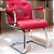 Cadeira Design Office Eames Signature Interlocutor Cromada- Capa em Madeira - Rosa Pink - Imagem 1