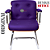 Cadeira Design Office Eames Signature Interlocutor Cromada- Capa em Madeira - Roxo - Imagem 4