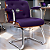 Cadeira Design Office Eames Signature Interlocutor Cromada- Capa em Madeira - Roxo - Imagem 1