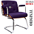 Cadeira Design Office Eames Signature Interlocutor Cromada- Capa em Madeira - Roxo - Imagem 3