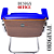 Cadeira Design Office Eames Signature Interlocutor Cromada- Capa em Madeira - Azul Royal - Imagem 4