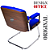 Cadeira Design Office Eames Signature Interlocutor Cromada- Capa em Madeira - Azul Royal - Imagem 5