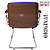 Cadeira Design Office Eames Signature Interlocutor Cromada- Capa em Madeira - Azul Royal - Imagem 3