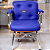 Cadeira Design Office Eames Signature Interlocutor Cromada- Capa em Madeira - Azul Royal - Imagem 2