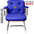 Cadeira Design Office Eames Signature Interlocutor Cromada- Capa em Madeira - Azul Royal - Imagem 8