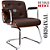 Cadeira Design Office Eames Signature Interlocutor Cromada- Capa em Madeira - Vermelho Vinho - Imagem 6