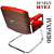 Cadeira Design Office Eames Signature Interlocutor Cromada- Capa em Madeira - Vermelho - Imagem 6