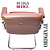 Cadeira Design Office Eames Signature Interlocutor Cromada- Capa em Madeira - Vermelho Telha - Imagem 5