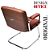 Cadeira Design Office Eames Signature Interlocutor Cromada- Capa em Madeira - Vermelho Telha - Imagem 6