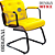 Cadeira Design Office Eames Signature Interlocutor Black - Capa em Madeira - Amarelo - Imagem 3