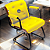 Cadeira Design Office Eames Signature Interlocutor Black - Capa em Madeira - Amarelo - Imagem 2